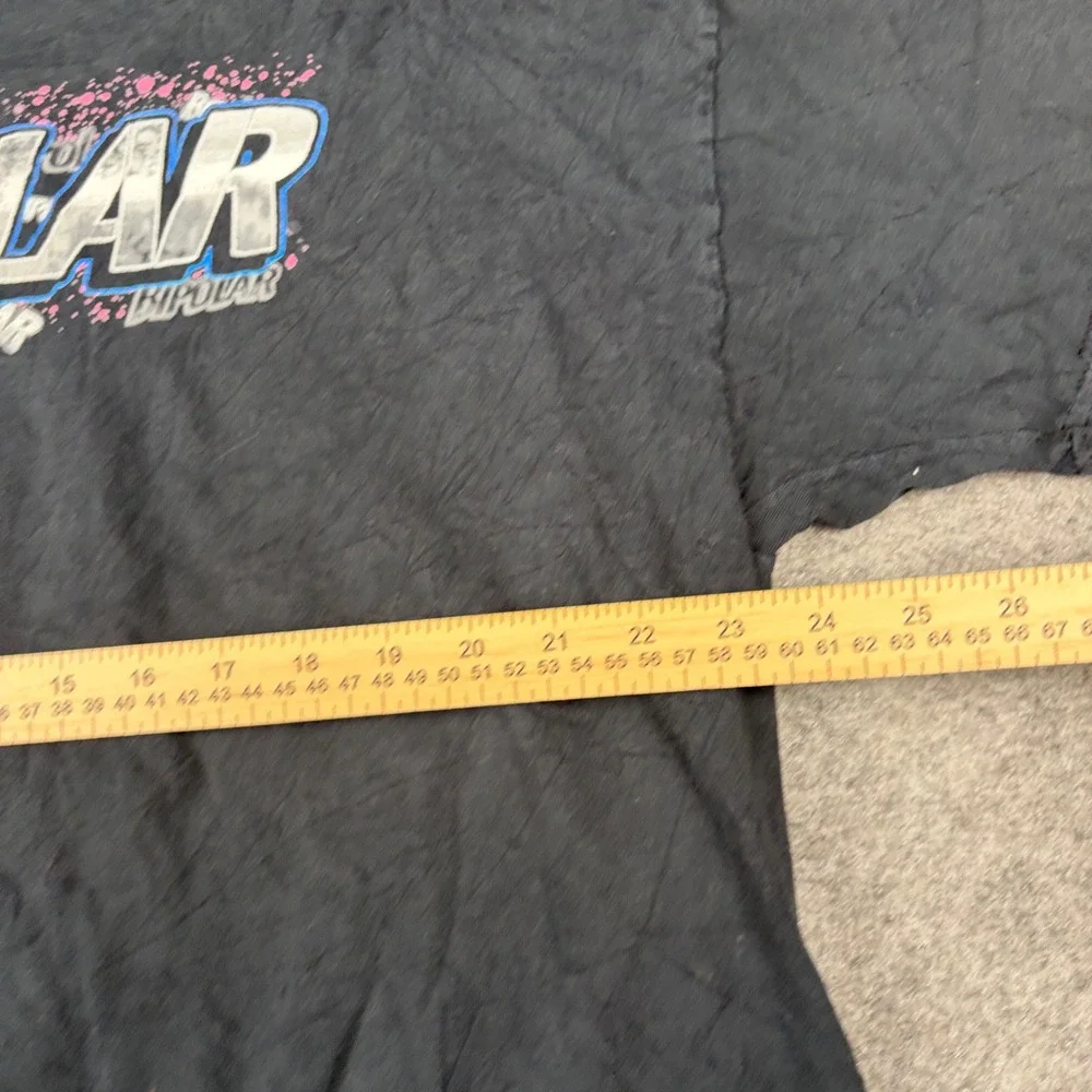 Y2K Bipolar Racing T Shirt Mens 2XL GMC Truck Andy Mac Carolina Country NT Black
